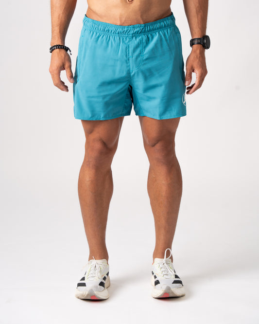 Teal Active Shorts 5in'