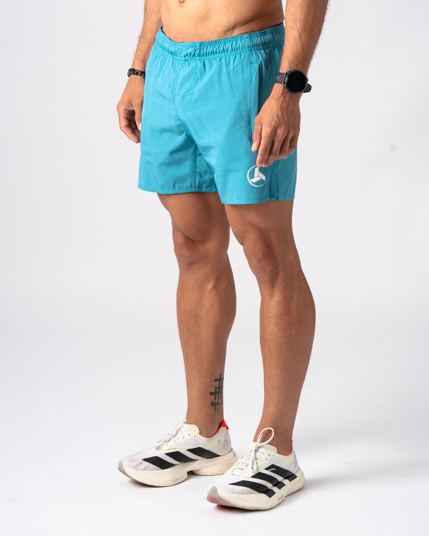 Teal Active Shorts 5in'