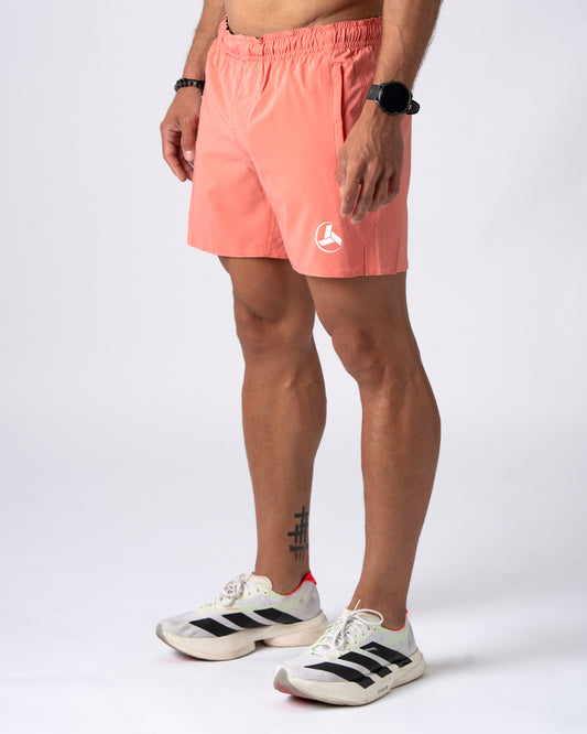 Peach Active Shorts 5in'