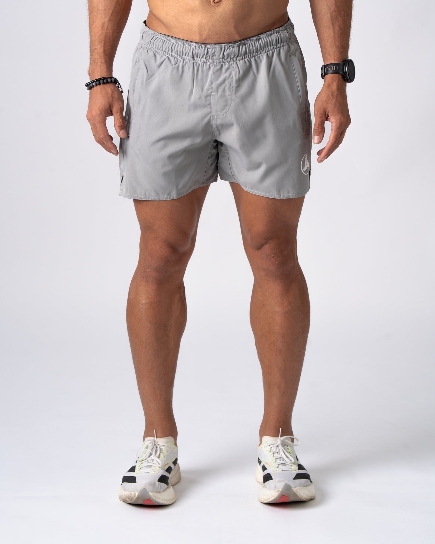 Grey Active Shorts 5in'