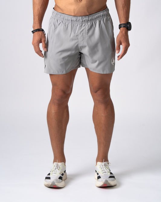 Grey Active Shorts 5in'