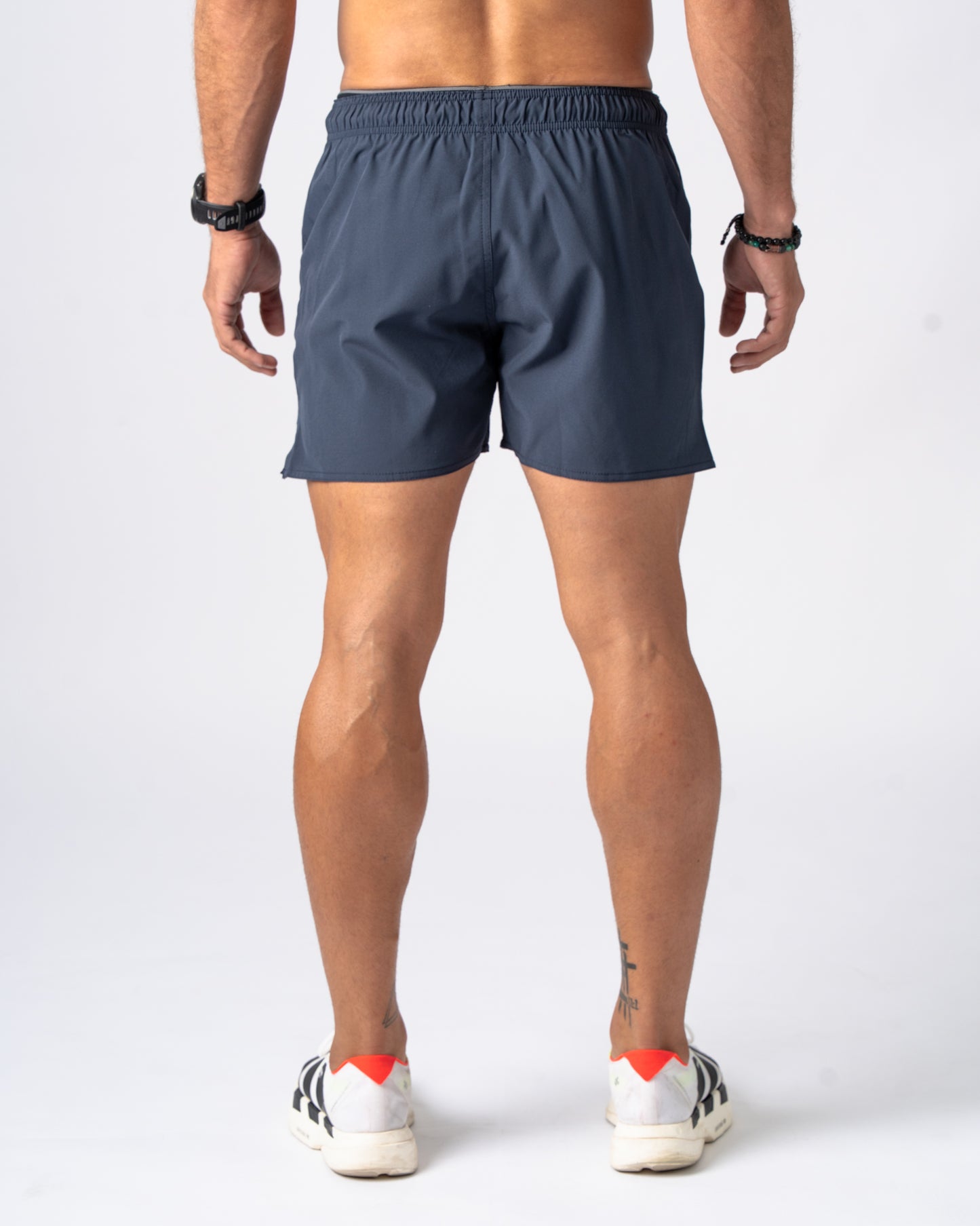 Navy Active Shorts 5in'