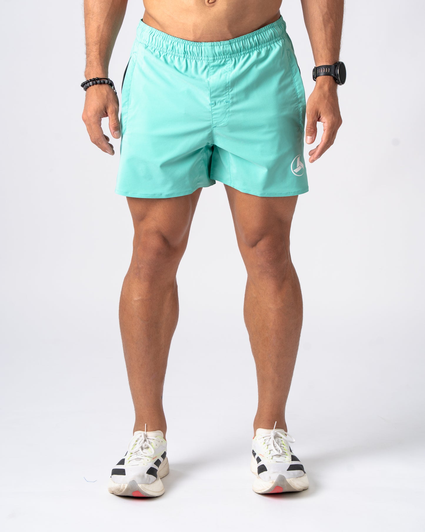 Lime Green Active Shorts 5in'