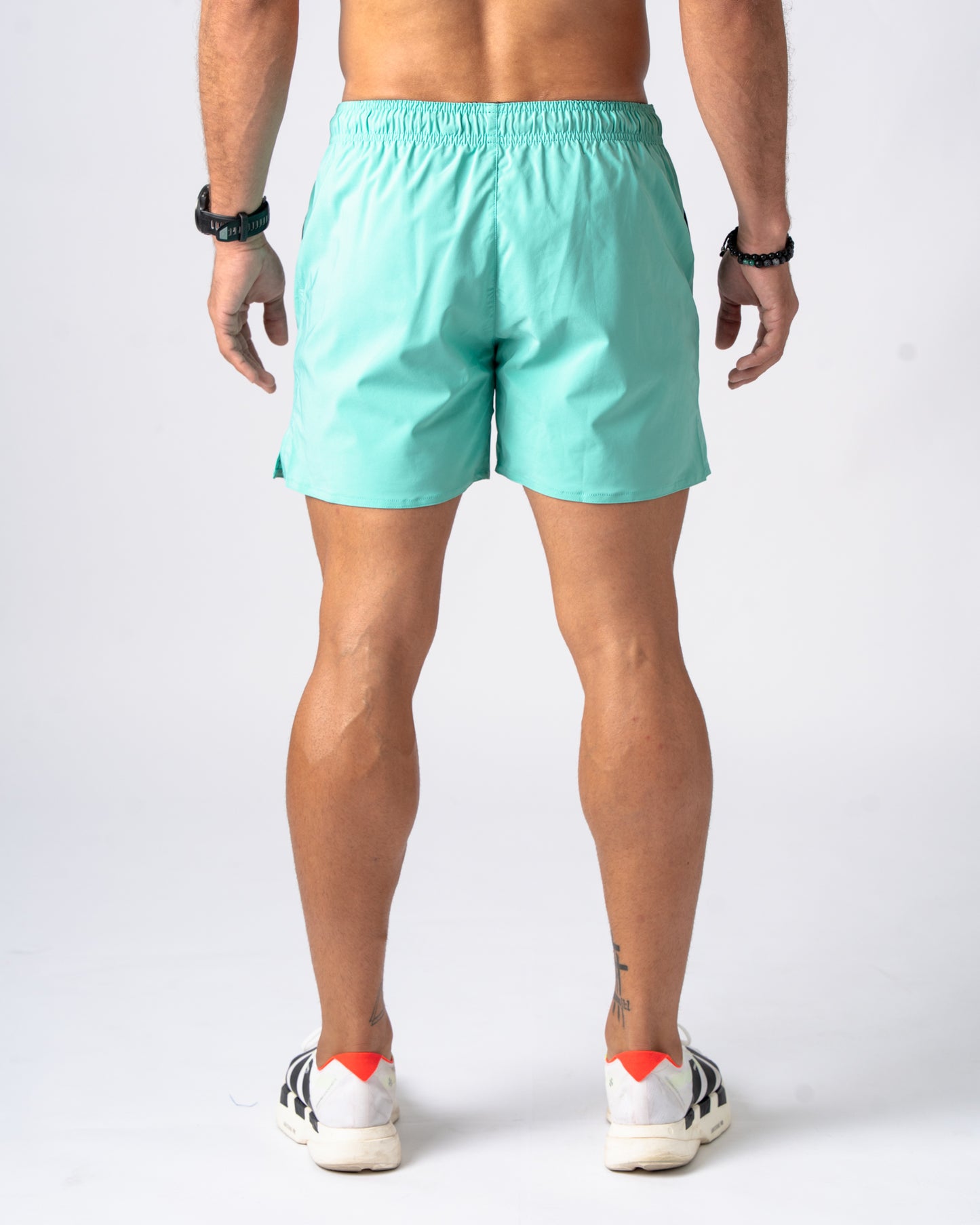 Lime Green Active Shorts 5in'