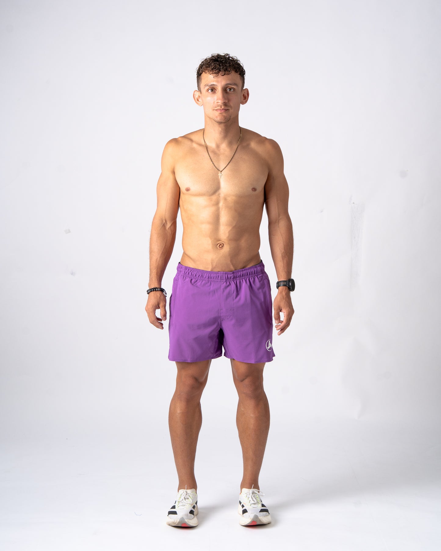 Purple Active Shorts 5in'