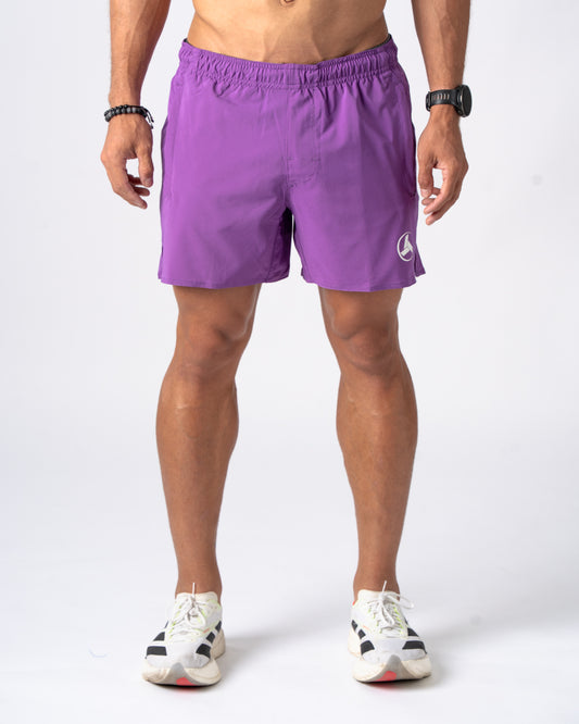 Purple Active Shorts 5in'