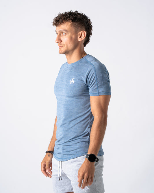 Steel Blue Action Tee