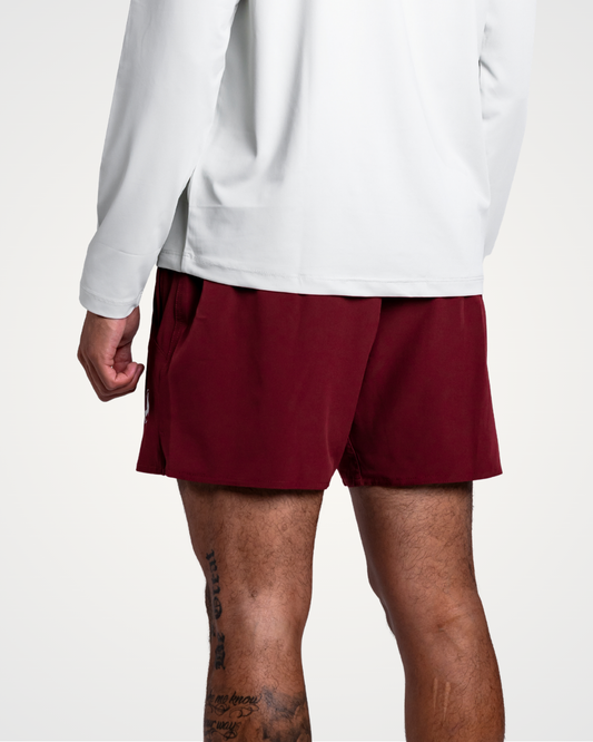 Burgundy Active Shorts