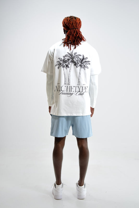 White Palm Trees Tee