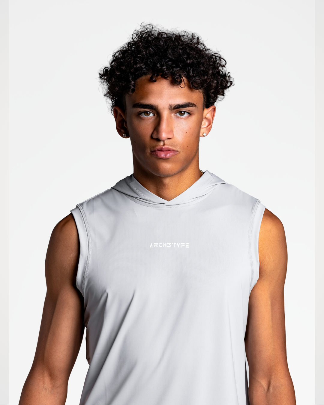 Grey Apex Sleeveless Hoodie