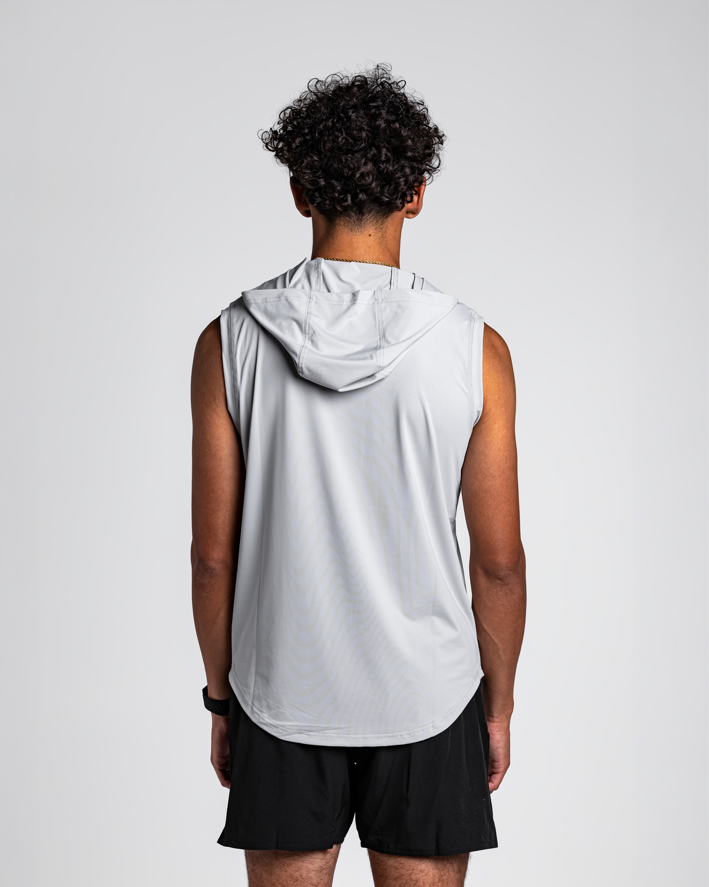 Grey Apex Sleeveless Hoodie