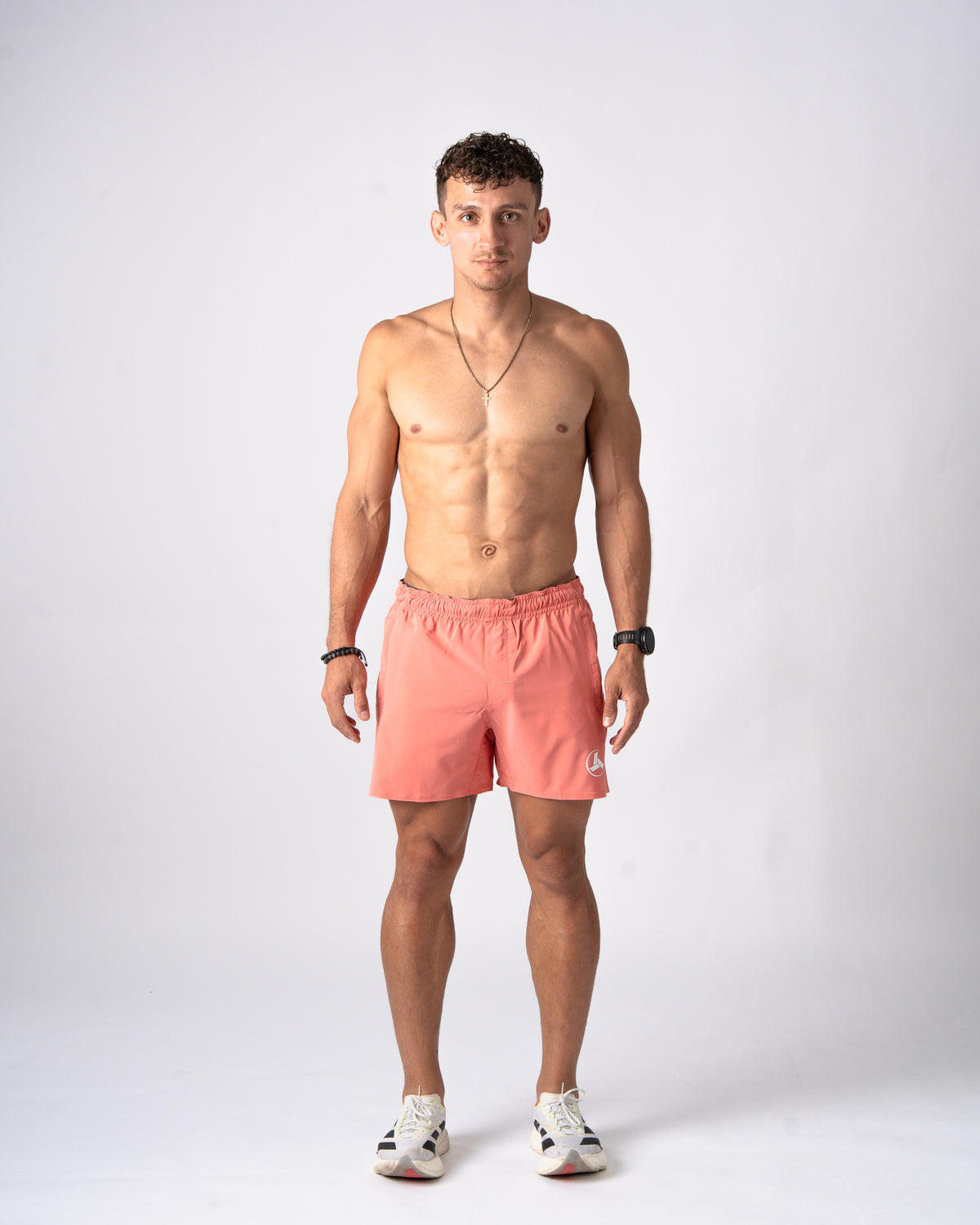 Peach Active Shorts 5in'