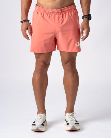 Peach Active Shorts 5in'