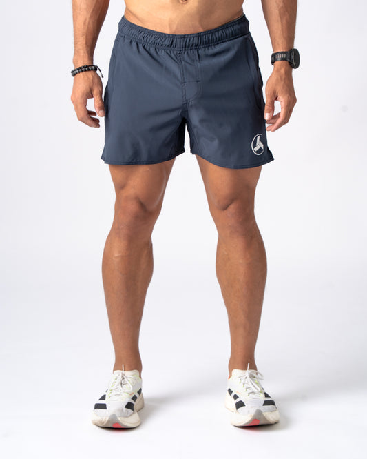 Navy Active Shorts 5in'