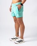 Lime Green Active Shorts 5in'