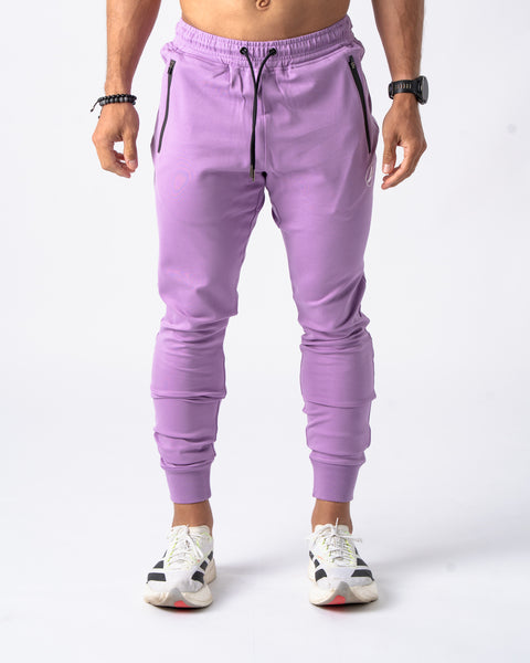 【GRAVER】Zipper Regic Purple Flower White Clip Jogger Pants GRAVER】21FW☆ Zipper white flower white clip jogger pants
