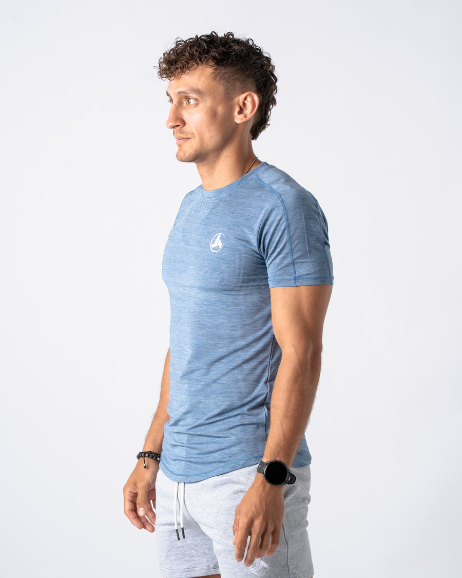 Steel Blue Action Tee