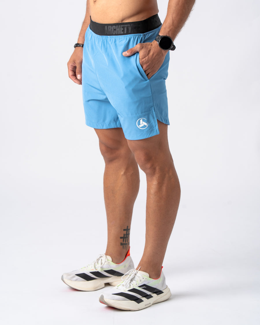 Blue Action Shorts