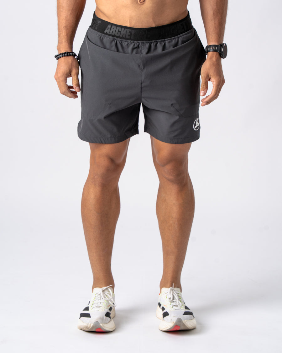 Charcoal Grey Action Short