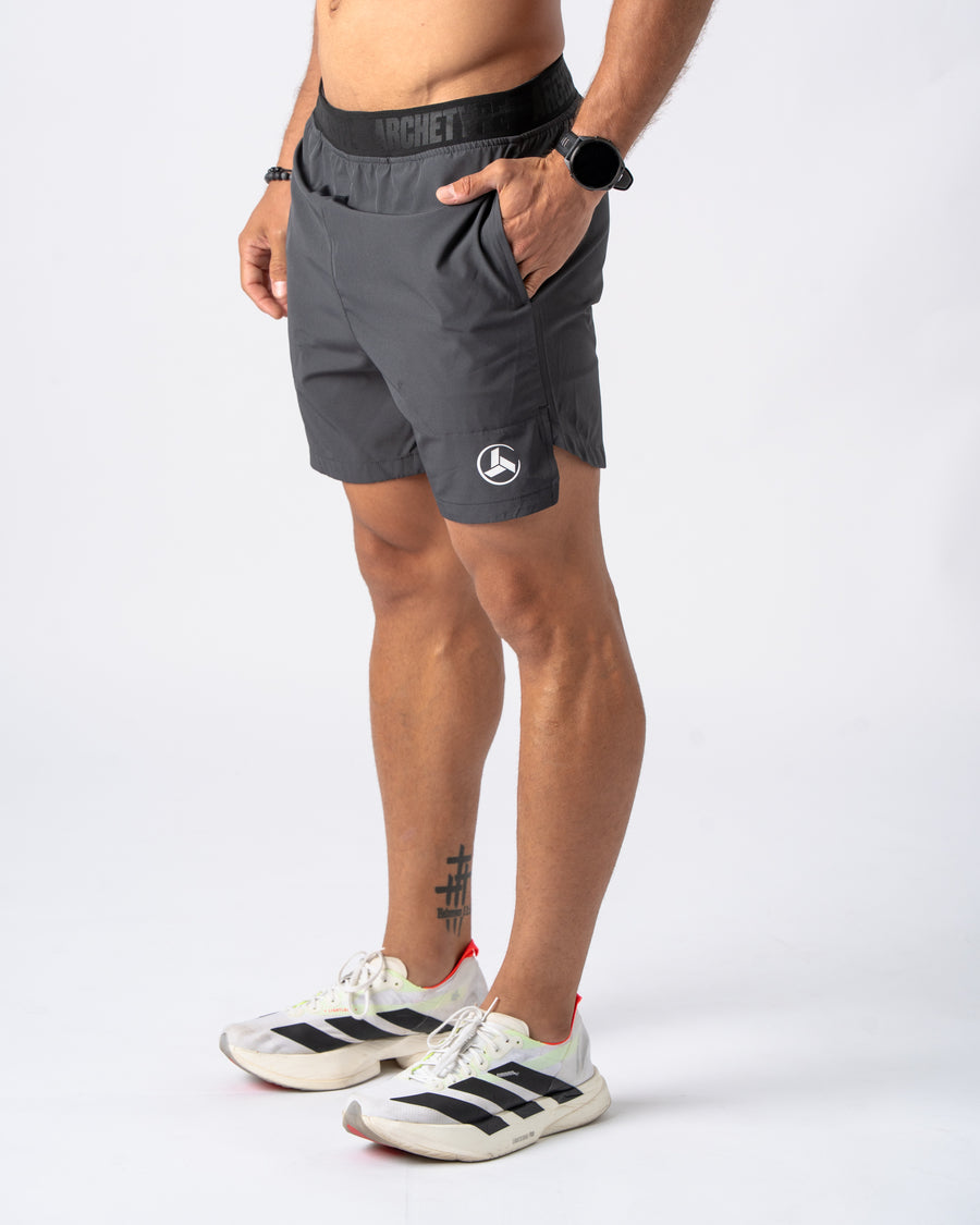 Charcoal Grey Action Short