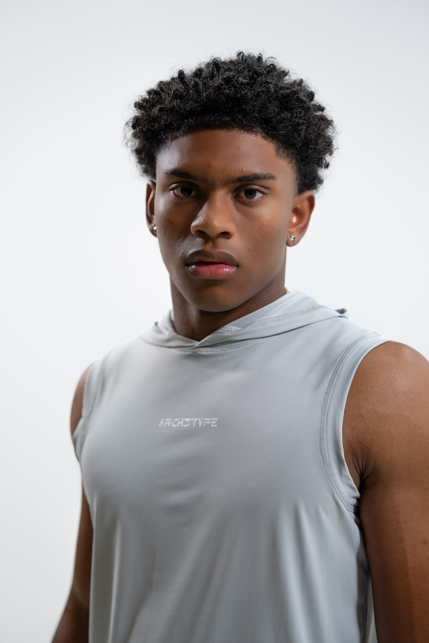 Grey Apex Sleeveless Hoodie – ARCHETYPE ATHLETIC