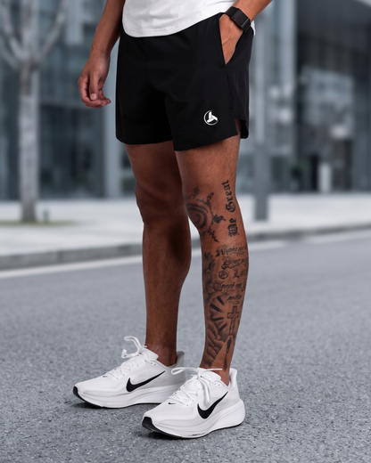 Black Running Shorts