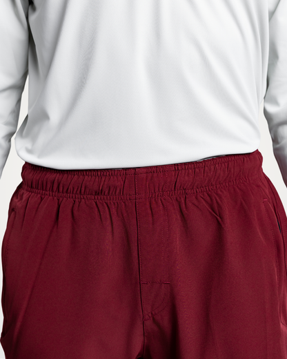 Burgundy Active Shorts