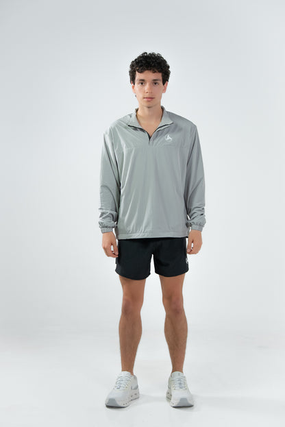 Grey Windbreaker