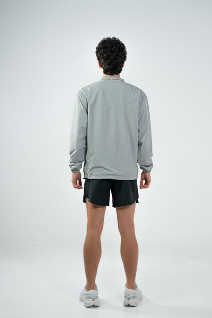 Grey Windbreaker