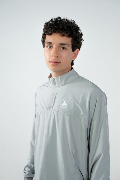 Grey Windbreaker