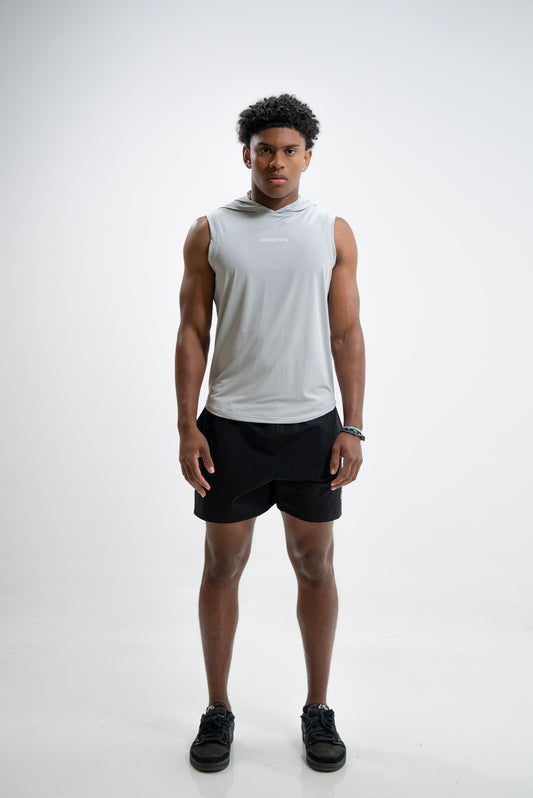 Grey Apex Sleeveless Hoodie