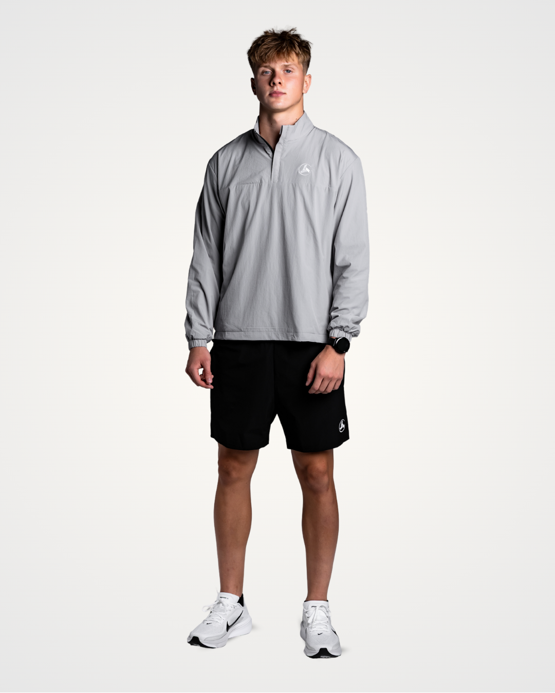 Grey Windbreaker