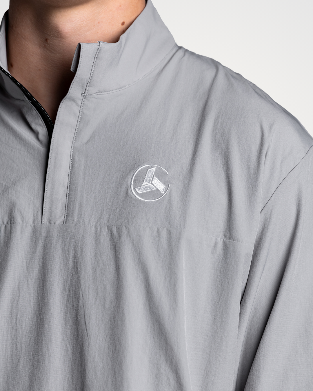 Grey Windbreaker
