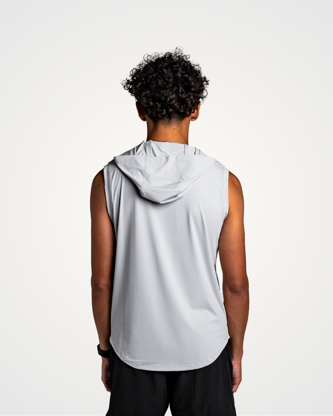 Grey Apex Sleeveless Hoodie