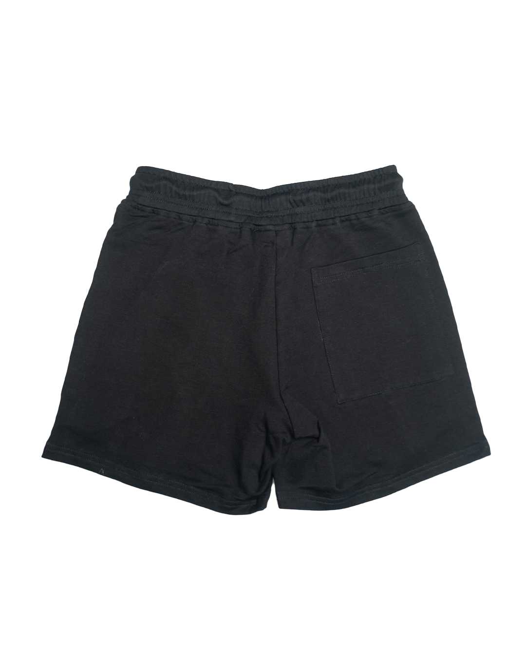Black 5" French Cotton Shorts