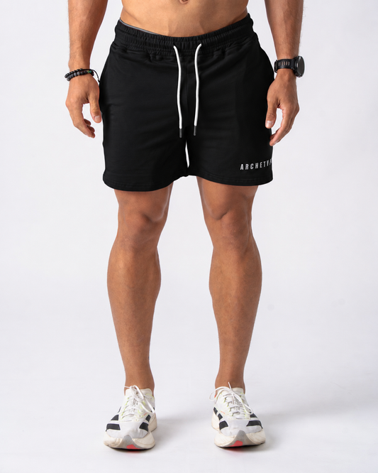 Black Leg Day Shorts