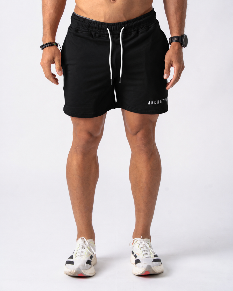 Black Leg Day Shorts