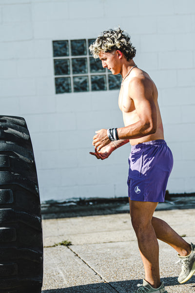 Purple Active Shorts