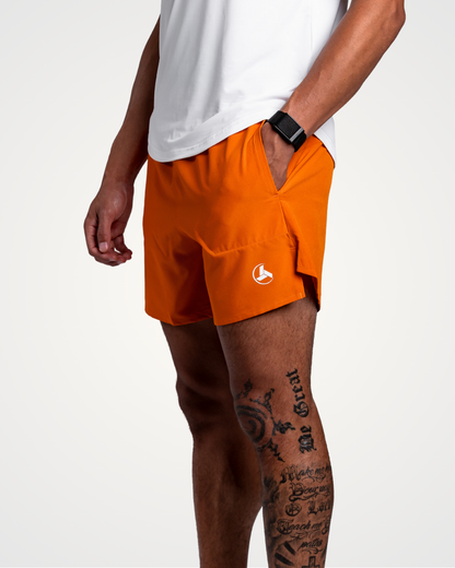 Orange Running Shorts