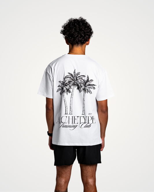 White Palm Trees Tee