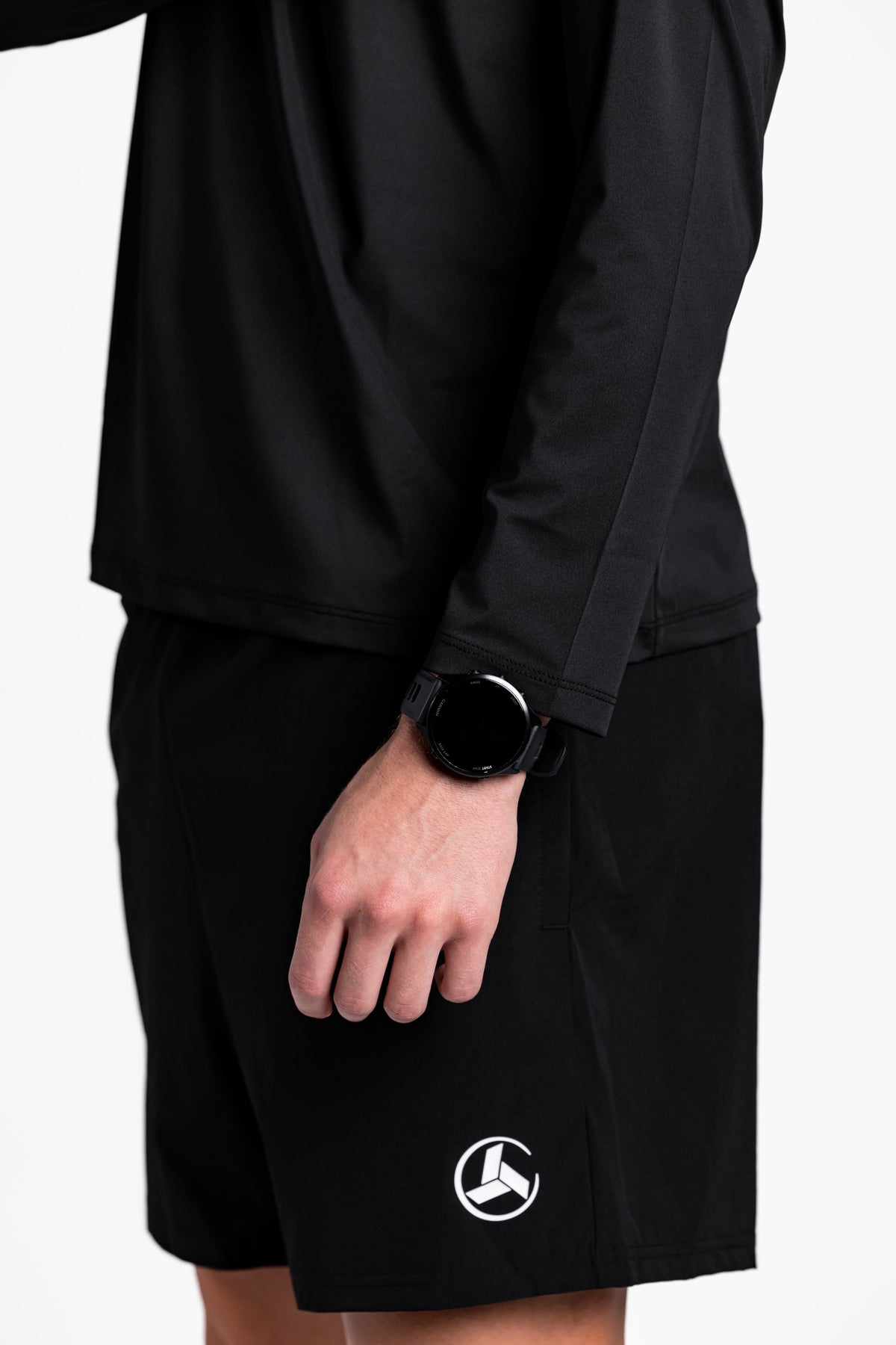 Black Athletic Fit Quarter-Zip