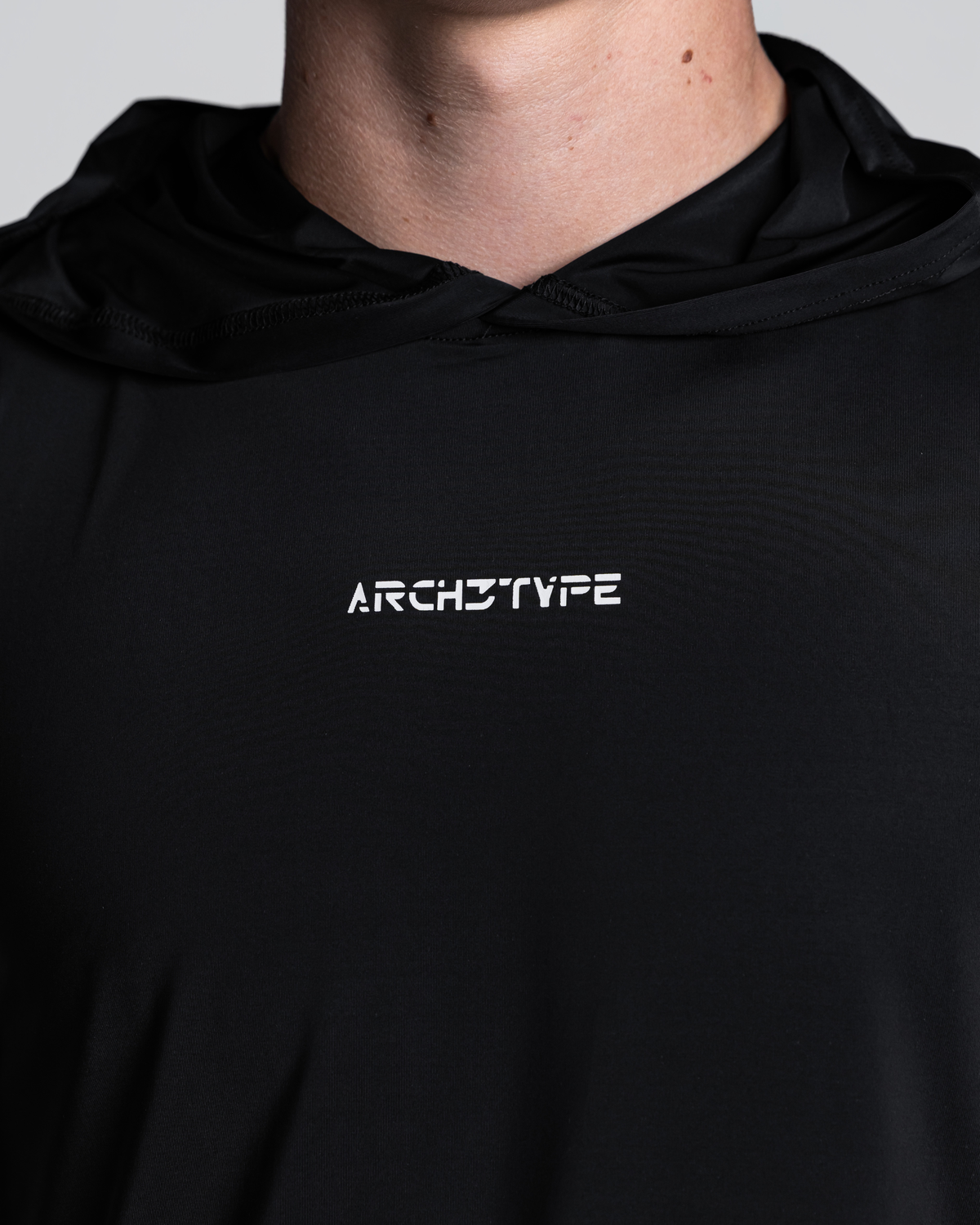 Black Apex Sleeveless Hoodie