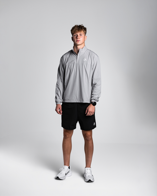 Grey Windbreaker