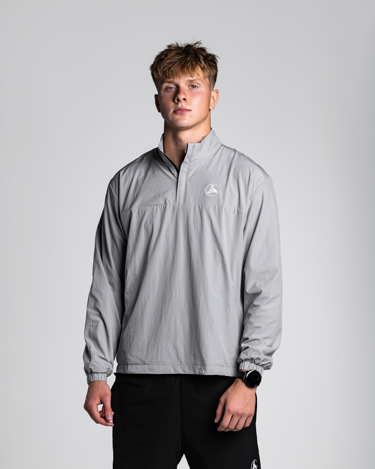 Grey Windbreaker