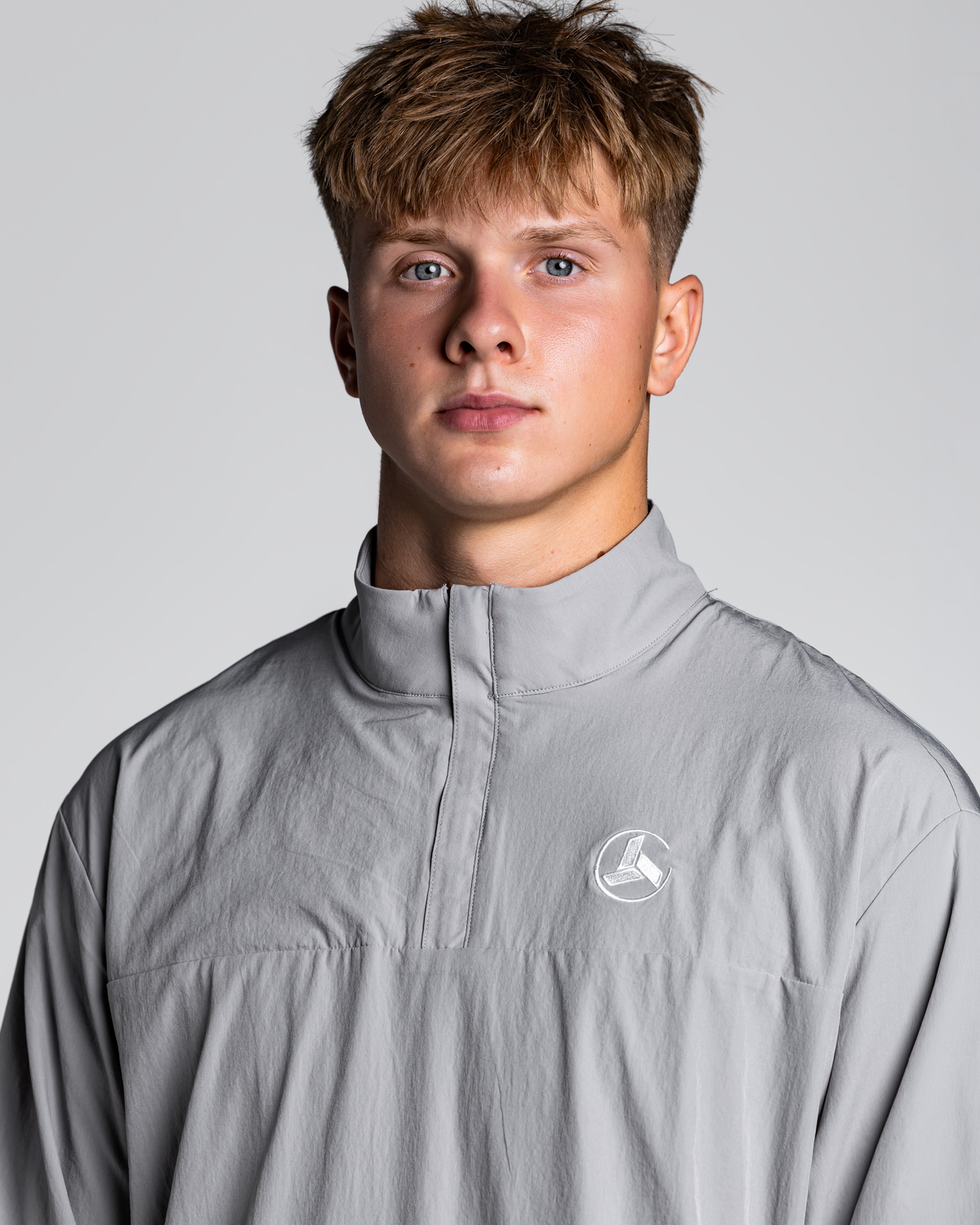 Grey Windbreaker