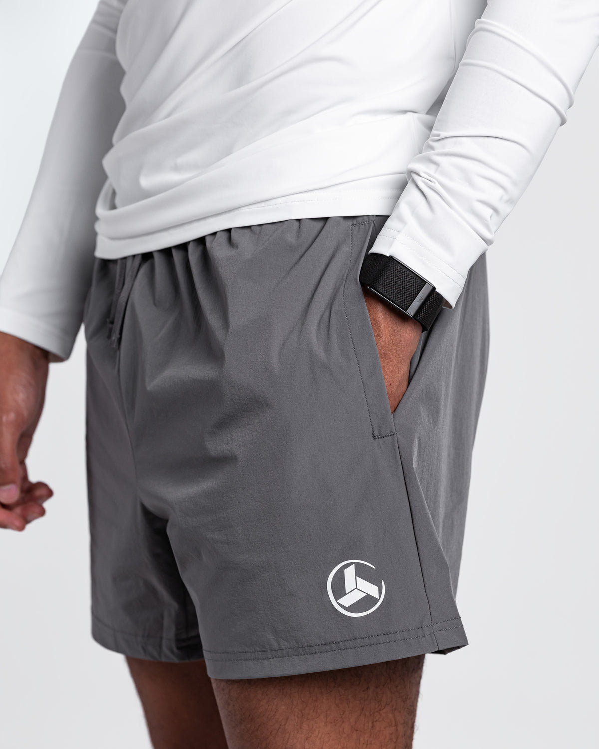 Dark Grey Momentum Shorts