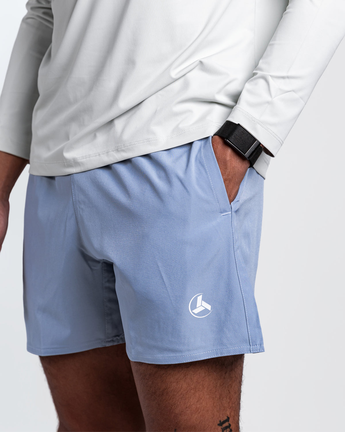 Sky Blue Essential Shorts