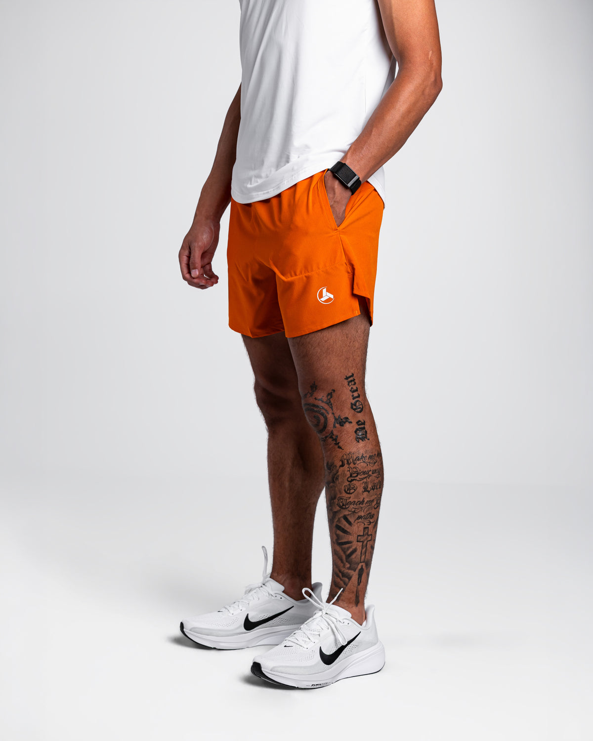Orange Running Shorts