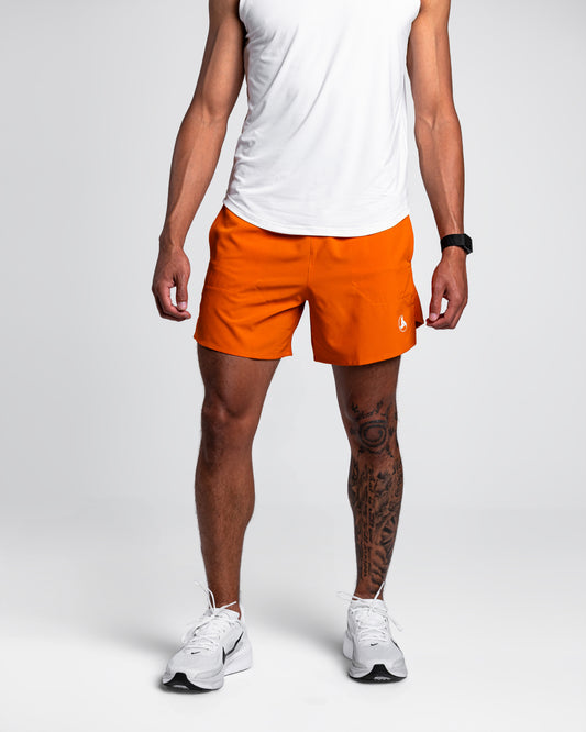 Orange Running Shorts