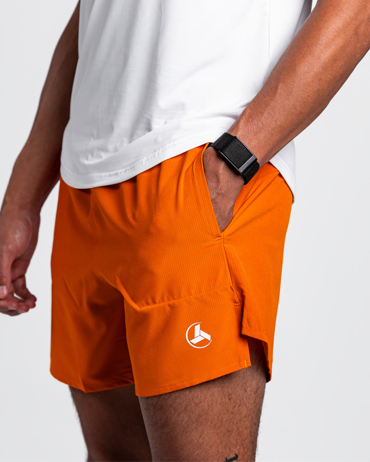 Orange Running Shorts